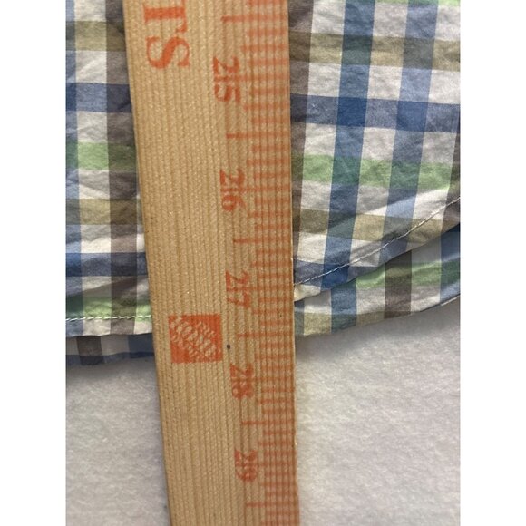 Jeremy Argyle NY Mens Medium Long Sleeve Plaid Button-Down Shirt 100% Cotton - Picture 5 of 10